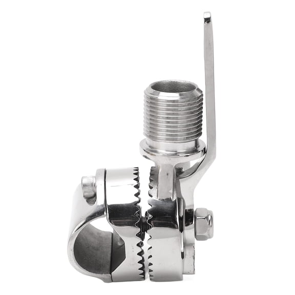 Marine VHF Antenna Mount 316 Stainless Steel Adjustable Ratchet for 7/8 to 1in Rails