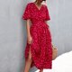 thumbnail image 2 of Vestido con cuello en V envolvente para mujer,Vestido largo de verano con cuello en V envolvente para mujer Vestido con cuello en V envolvente de verano Aspecto llamativo, 2 of 6