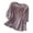 0666#Purple, variant on Embroidered Linen Shirts for Women Elegant V Neck 3/4 Sleeve Boho Tops Casual Peasant Blouses Loose Summer Gauze Shirt Beige 2XL