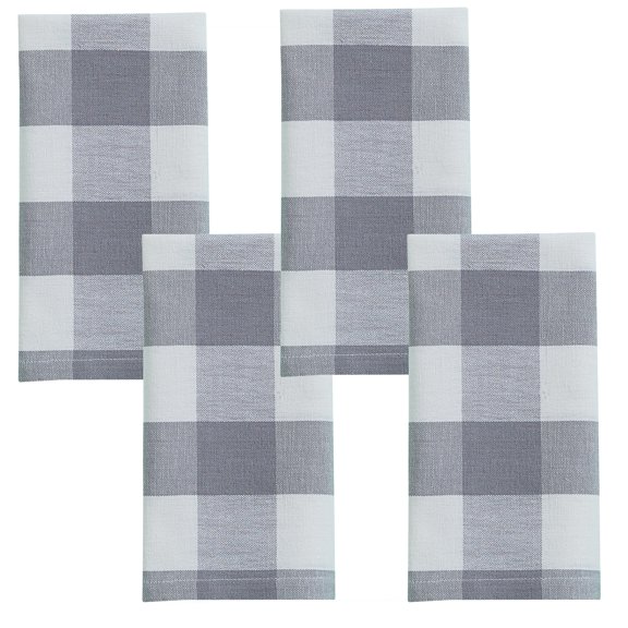 Park Designs Dove Buffalo Check Napkin Set of 4