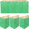 thumbnail image 4 of Hawaiian Party Decoration Grass Table Skirt for Tropical Luau Party Decorations, Hula Grass Skirt for Adults Flower Hawaiian Luau Nights Favors, Summer Beach Themed Decorations, 4 of 7