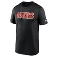 thumbnail image 2 of Men's Nike Black San Francisco 49ers Primetime Legend Wordmark Performance T-Shirt, 2 of 3