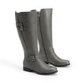 thumbnail image 7 of Dream Pairs Women's Riding Pirate & Motorcycle Buckle Knee High Boots: Comfortable Low Chunky Heel Flat Design, 7 of 7