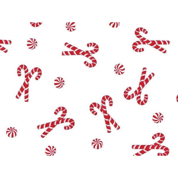 Pack of 100, Candy Cane Mints 3.5 x 2 x 7.5" Cello Bags 1.2 Mil Fill w/Christmas Candy or Goodies for Holidays