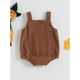thumbnail image 5 of Halloween Baby Girls Boys Outfits Pumpkin/Ghost Corduroy Overalls Rompers Sleeveless Straps Jumpsuits Fall Winter Clothes, 5 of 8