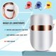 thumbnail image 1 of Instrumento de rejuvenecimiento de la piel con mascarilla facial de belleza con luz de color LED, 1 of 4