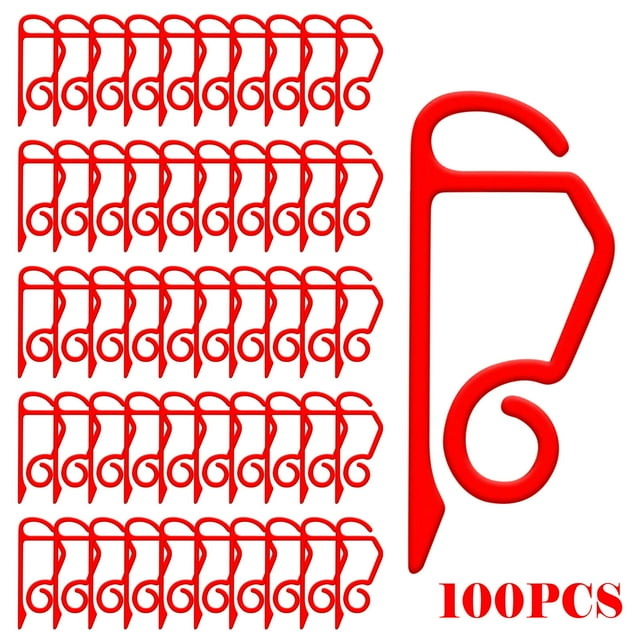 DPTALR 100 Pieces Light Clips Holiday Light Clips Outdoor String Light Gutter Hooks Plastic Clip For Hanging Outdoor Lights