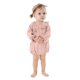 thumbnail image 1 of Niña Bebé Vestido de Manga Larga Estilo de Otoño E Invierno Sudadera Del Niño con Botón Delantero Y Cuello Redondo, Lindo Pantalones Cortos Sólidos Romper para Niños Y Niñas, Suave Bebé Manga Larga R, 1 of 6