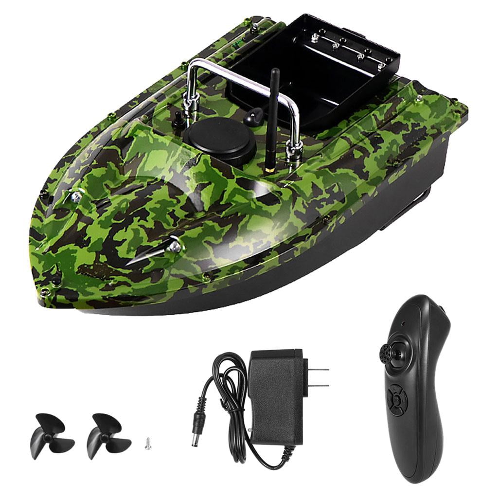 500M Black Wireless RC Fishing Bait Boat Finder With Camo Bag 2 Spare Battery 