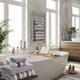 thumbnail image 1 of Juego de 8 Toallas de Terciopelo de Rayas Anchas, Toallitas de Baño Absorbentes, Juego de Toallitas para Adultos, 1 of 7