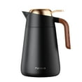 thumbnail image 2 of Lipstore Pichet Isolé Étanche Poignée Ergonomique 1600 ml pour Thé Boisson Boisson Noir, 2 of 8