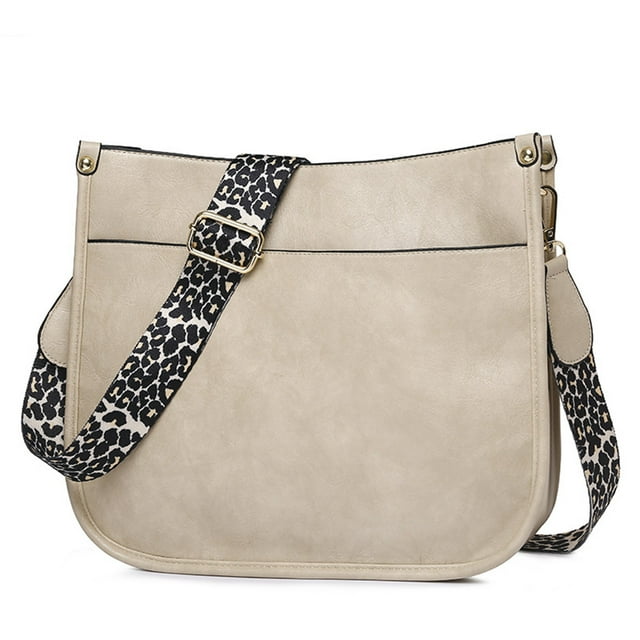 PU Leather Crossbody Fashion Shoulder Bag Purse with Adjustable Strap