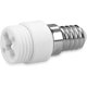 thumbnail image 2 of Adaptador de enchufe convertidor E14 a casquillos G9 - Adaptador de soporte de lámpara con base de bayoneta para bombilla halógena LED 5 piezas, 2 of 5