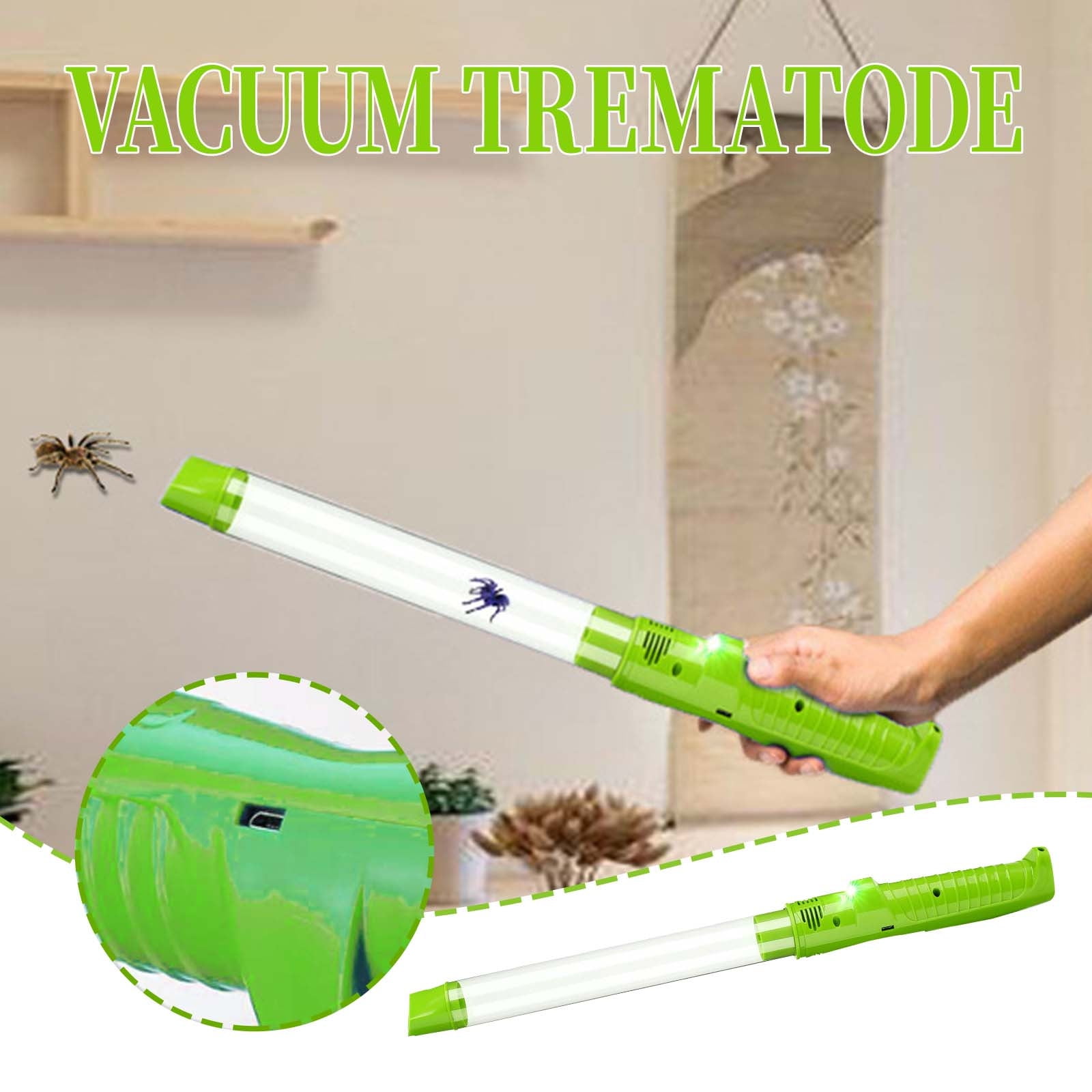 Handheld Vacuum Cleaner Spider Bug Insect Catcher Blue For Home Car 