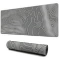 thumbnail image 1 of White Line Gray Bottom Mountain Terrain Map pad Mousewaterproofwashable Line Series for Office Home Work GamingmousematRubber Base Mousepad with Stitched Edges 31.5x11.8inches, 1 of 7