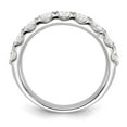 thumbnail image 3 of FJC Finejewelers 14 kt White Gold 1.25 ct. 9 Stone G H I True Light Moissanite Band 3 mm, 3 of 8