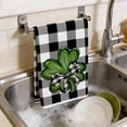 thumbnail image 4 of Eoozwa St. Patrick's Day Kitchen Towel Irish Lucky Shamrock Dish Towel Watercolor Gnome Hand Towels Reusable Tea Towel for Holiday Cooking Baking Drying Cleaning Wipes Home Decor, 4 of 6