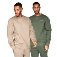 thumbnail image 1 of Crosshatch - Jersey Traymax para Hombre - Pack de 2 (Caqui, Piedra), 1 of 7