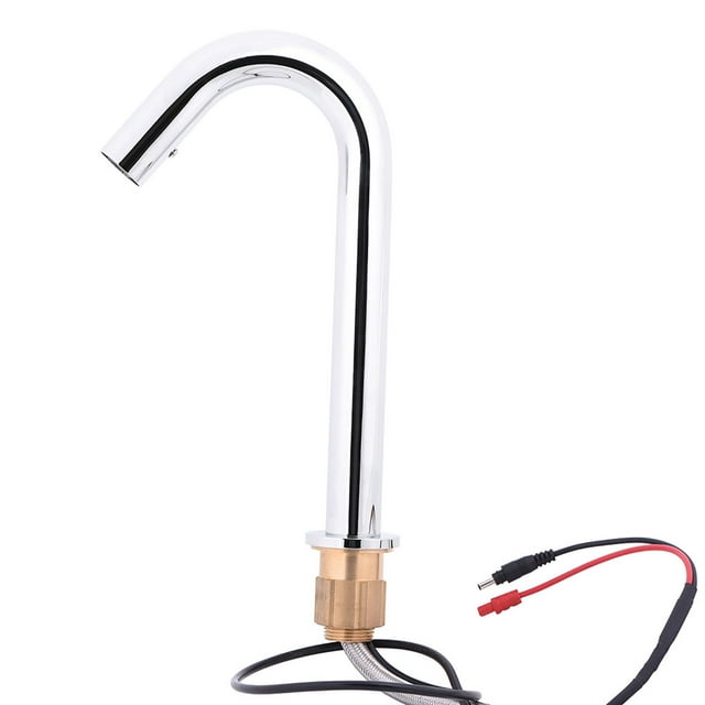 Automatic Sensor Faucet,Brass Automatic Infrared Sensor Faucet Water Tap with Hose for Bathroom Basin Kitchen Sink