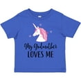 thumbnail image 3 of Inktastic My Godmother Loves Me Unicorn Girls Toddler T-Shirt, 3 of 5