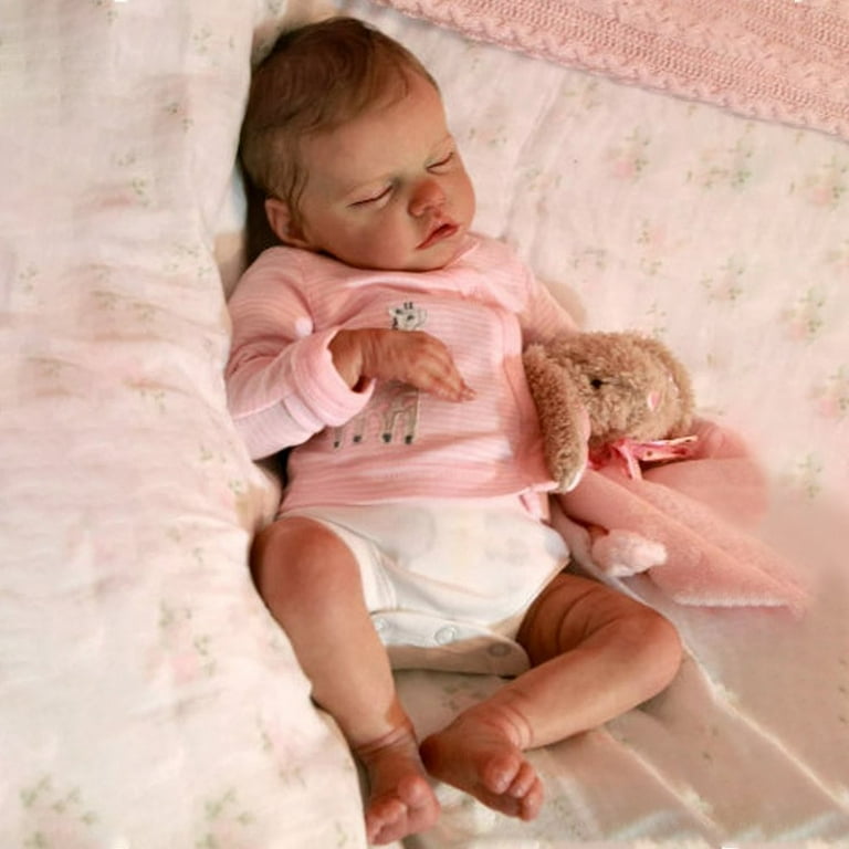 YINGFENG Lifelike Reborn Baby Dolls,18 Inch Sleeping Full