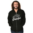 thumbnail image 5 of Can't Retire Full Time Grandpa Funny Zip Hoodie Sweatshirt Men Brisco Brands S, 5 of 6