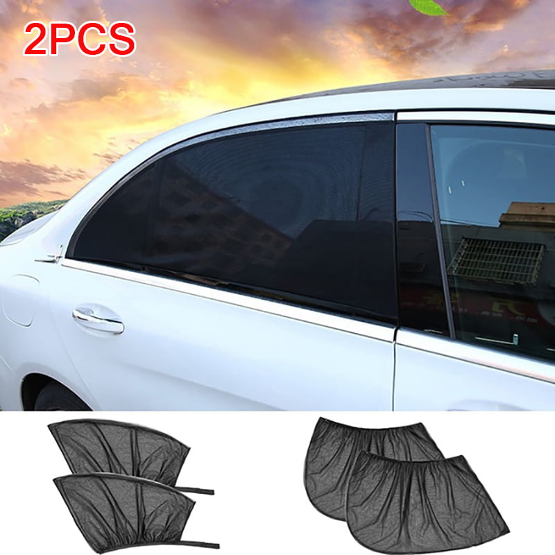 4 Pack Car Window Shades Front and Rear Window Sun Shades Protect Baby & Pets from Harmful UV Anti-Mosquito Universal Fit!