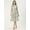 Off White, variant on Women’s Solid Poly Georgette Round Ruffled Neck 3/4th Sleeves Knee length Tiered Hem Light Weighted Casual Summerwear Beachwear Partywear All Purpose One Piece Dress