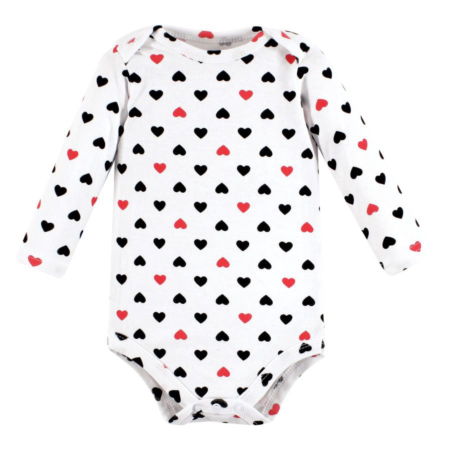 Hudson Baby Cotton Long-Sleeve Bodysuits, 3-Pack, Newborn- 24 Months