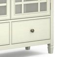 thumbnail image 3 of Simpli Home Connaught SOLID WOOD 46 inch Wide Traditional Tall Storage Cabinet in Antique White, 3 of 14