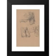 thumbnail image 2 of Józef Simmler 11x14 Black Modern Framed Museum Art Print Titled - Studies of Pants of the Assailants of St. Matthias to the Painting ‘Martyrdom of St. Matthias’ (1866-1867), 2 of 5