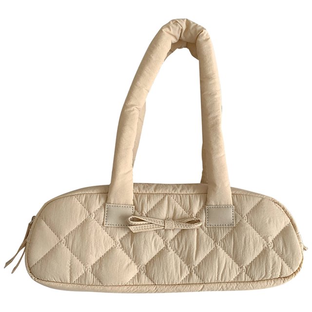 Bolso Tipo Cartera Hombro Nailon Acolchado para Mujer Ir Compras Viajes