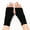 Black, variant on Knitted Fingerless Gloves for Women Winter Thumbhole Wrist Warmer Men Crochet Arm Warmers Hand Mittens