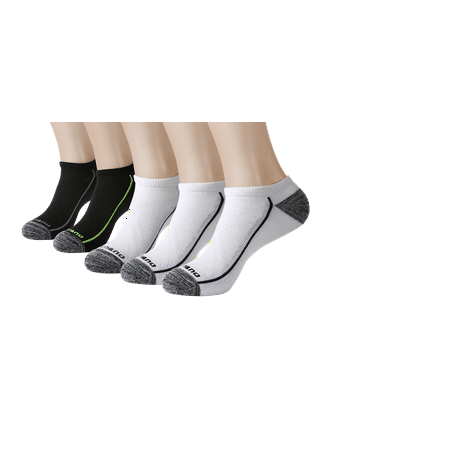 

Aaronano 5 Pairs Men Half Cushioned Terry Athletic Running Socks Size