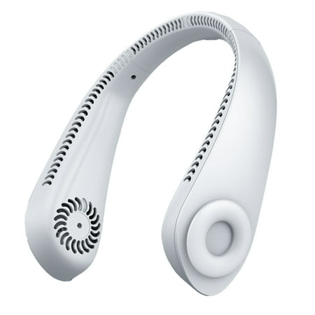 

Portable Neck Fan Rechargeable Personal Fan Personal USB Mini Fan 3-speed 360 ° Adjustable Sports Fan Surrounds Your Neck White