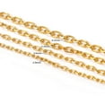 thumbnail image 3 of Gold Stainless Steel Cross Flat Chains for DIY Jewelry Making 1 Meter No Fade, 3 of 6