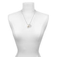 thumbnail image 2 of Delight Jewelry Silvertone Love with Orange Paw She is Clothed in Stength and Dignity Charm Necklace, 20"+3", 2 of 4