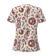 thumbnail image 4 of Naloa Rabbit And Egg Print T-Shirts Short Sleeve V Neck Tees for Women Fashion Tops Trendy Lightweight Soft Casual Summer Outfits Clothes, 4 of 5