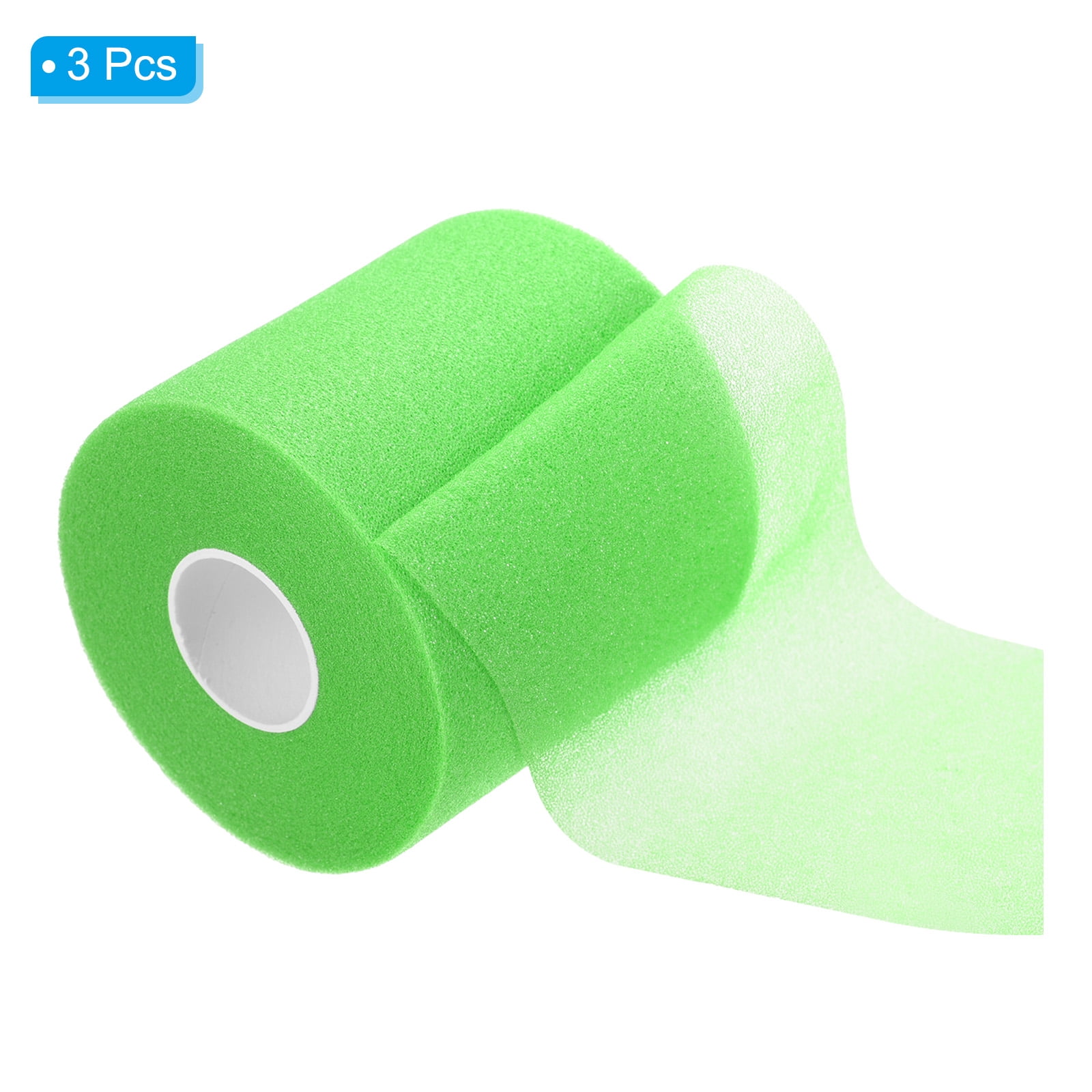 Uxcell 30 Yard PE Tennis Badminton Racket Grip Cushion Wrap Tape Backing Film, Green 3 Pack