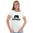 thumbnail image 3 of Video Game Junkie Gamer Nerdy Gaming Womens Slim Fit Graphic Tee Brisco Brands L, 3 of 5