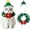 Green, variant on Dalrosia Cat Christmas Costume, Cat Santa Hat with Scarf, Pet Halloween Costume for Small Dogs Rabbits, New Year Decoration Pet Outfits
