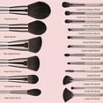 thumbnail image 6 of Bestope Makeup Belly-Type Handle Series Professional Premium Synthetic Contour Blush Foundation Concealers Highlighter Eye Shadows Cosmetic Brushes, 18 Pieces, 6 of 6