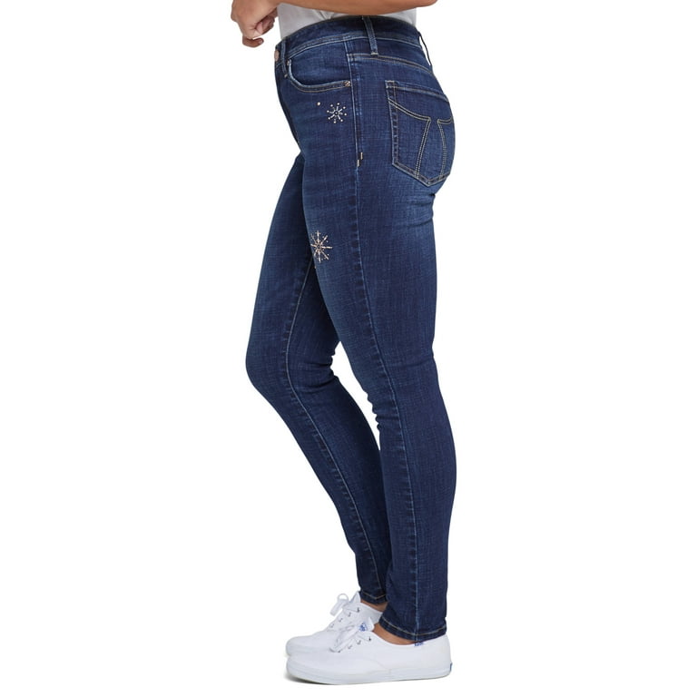 Seven7 Womens Sunrise Skinny Regular Length Jean 