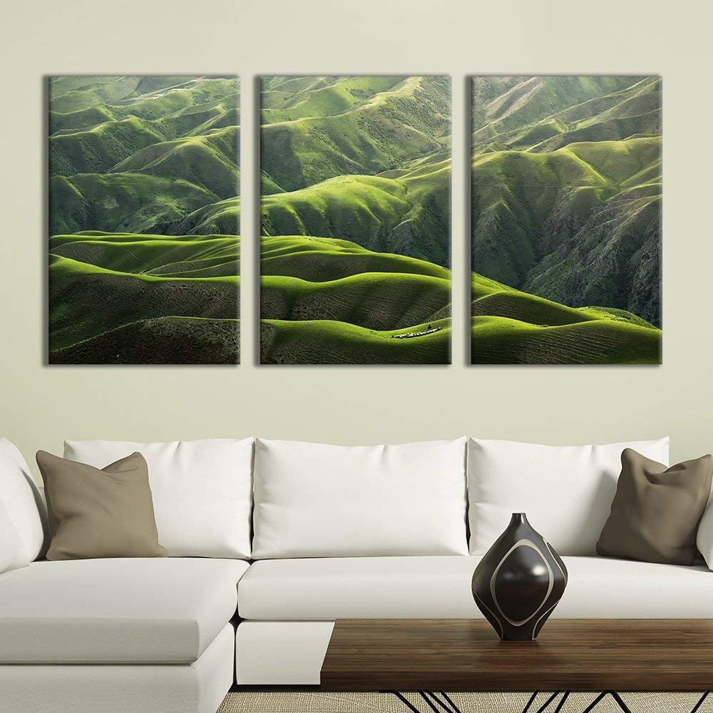 wall26 - 3 Panel Canvas Wall Art - Majestic Natural Landscape Triptych