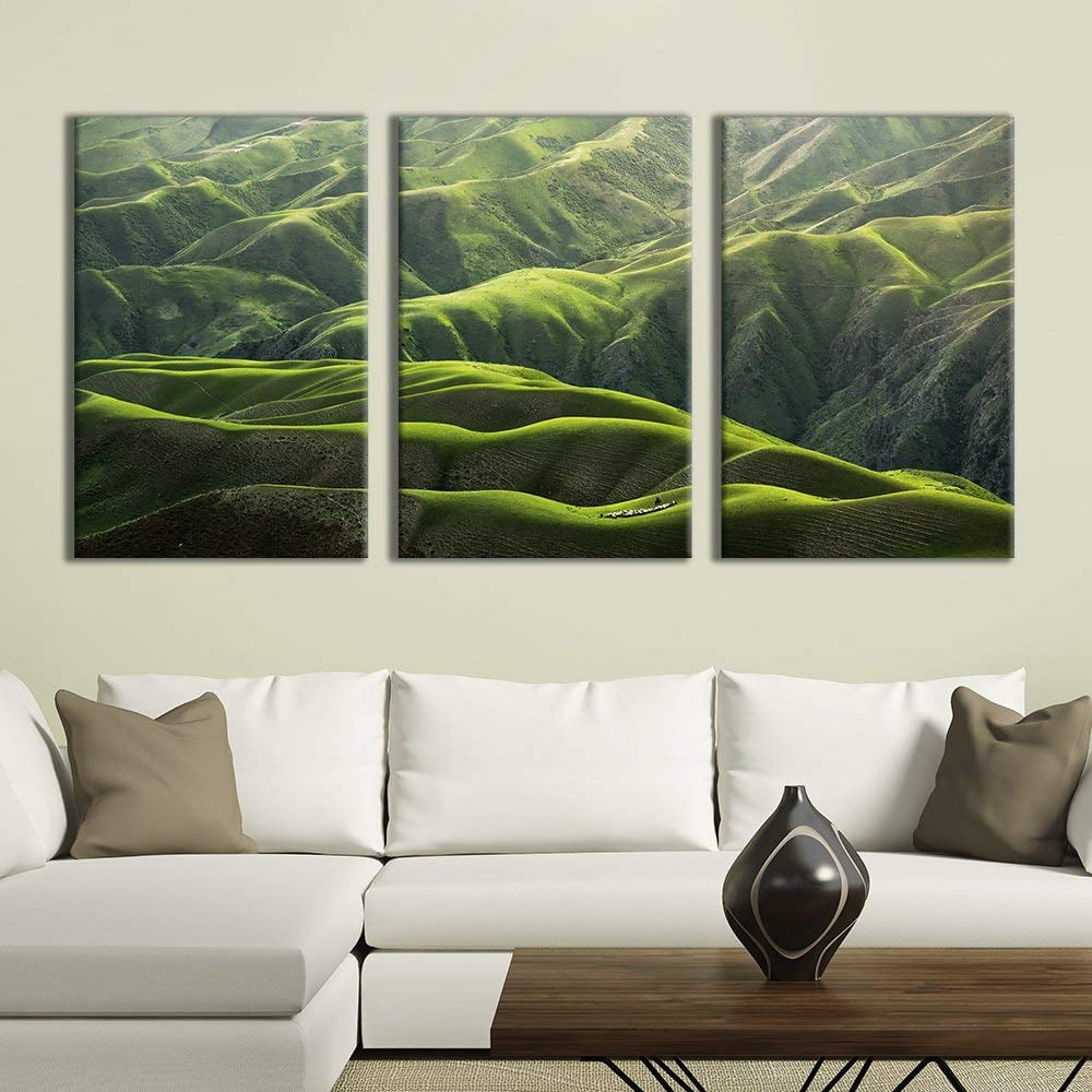 wall26 3 Panel Canvas Wall Art Majestic Natural Landscape Triptych