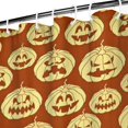 thumbnail image 3 of Halloween Pumpkin Silhouette Pattern Shower Curtain 36"x72" ,Bathroom Decorative Shower Curtains Set with 12 Hooks,Modern Waterproof Washable Shower Curtain, 3 of 6