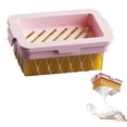 thumbnail image 1 of Plastic Soap Foaming Holder with Elastic Mesh Surface - Fast-Draining, Anti-Slip Design for Efficient Lathering, Ventilated Soap Storage Container - Pink (Single Pack), 1 of 6