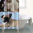 thumbnail image 4 of French Bulldogs Shower Curtain 36"x72" ,Bathroom Decorative Shower Curtains Set with 12 Hooks,Modern Waterproof Washable Shower Curtain, 4 of 6