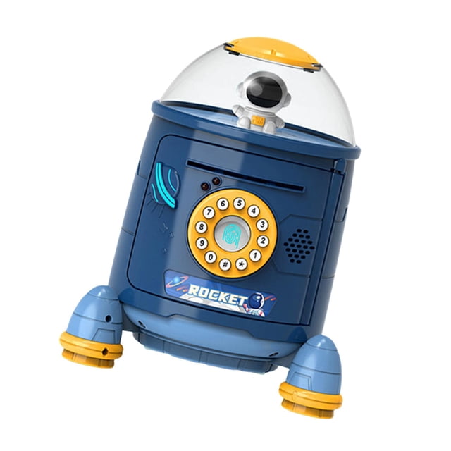 Mini alcancía electrónica ATM Cartoon Automático Bebé Azul perfke Alcancía Electrónica