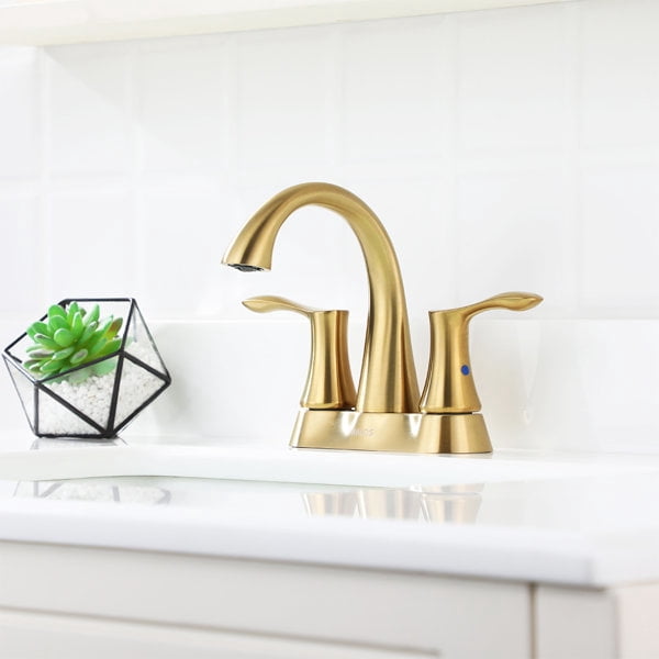 PARLOS Centerset 2-Handle Bathroom Faucet with Drain Assembly